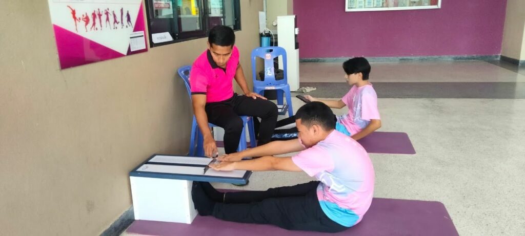 ศูนย์ส่งเสริมวัฒนธรรมและการกีฬา จัดกิจกรรมทดสอบสมรรถภาพทางกายนักศึกษา รายวิชากีฬาและสุขภาพ