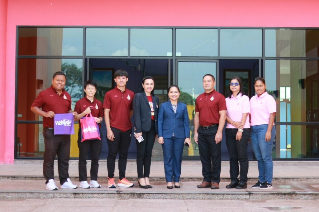 ม.วลัยลักษณ์ ให้การต้อนรับ ศูนย์กีฬา ม.แม่ฟ้าหลวง เยี่ยมชมสนามกีฬากลางตุมปัง เพื่อเป็นแนวทางส่งเสริมการเล่นกีฬาและออกกำลังกายของนักศึกษา