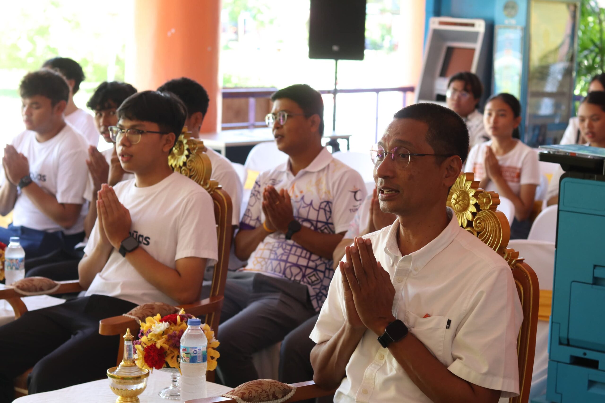 องค์การบริหารองค์การนักศึกษา จัดพิธีทำบุญอาคารกิจกรรมฯ เสริมสิริมงคล