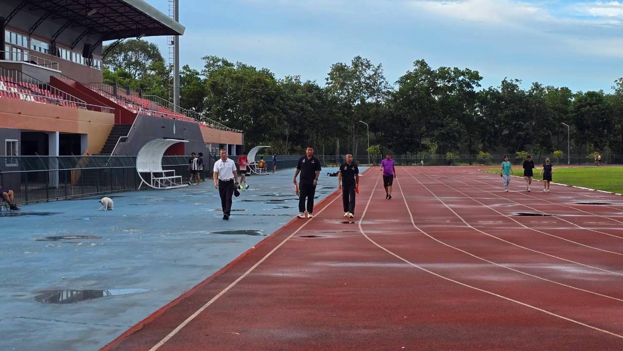 สมาคมกีฬาปัญจกีฬา สำรวจพื้นที่แข่งขัน Laser Run และ Triathle