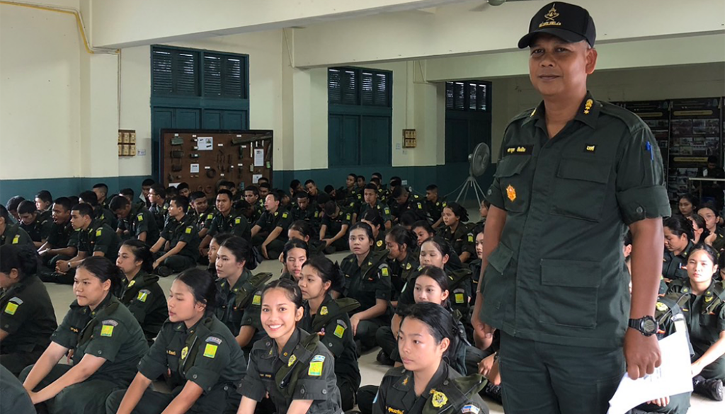 ตรวจเยี่ยมและกำกับดูแลการฝึกนักศึกษาวิชาทหาร ชั้นปีที่ 1 และ 3