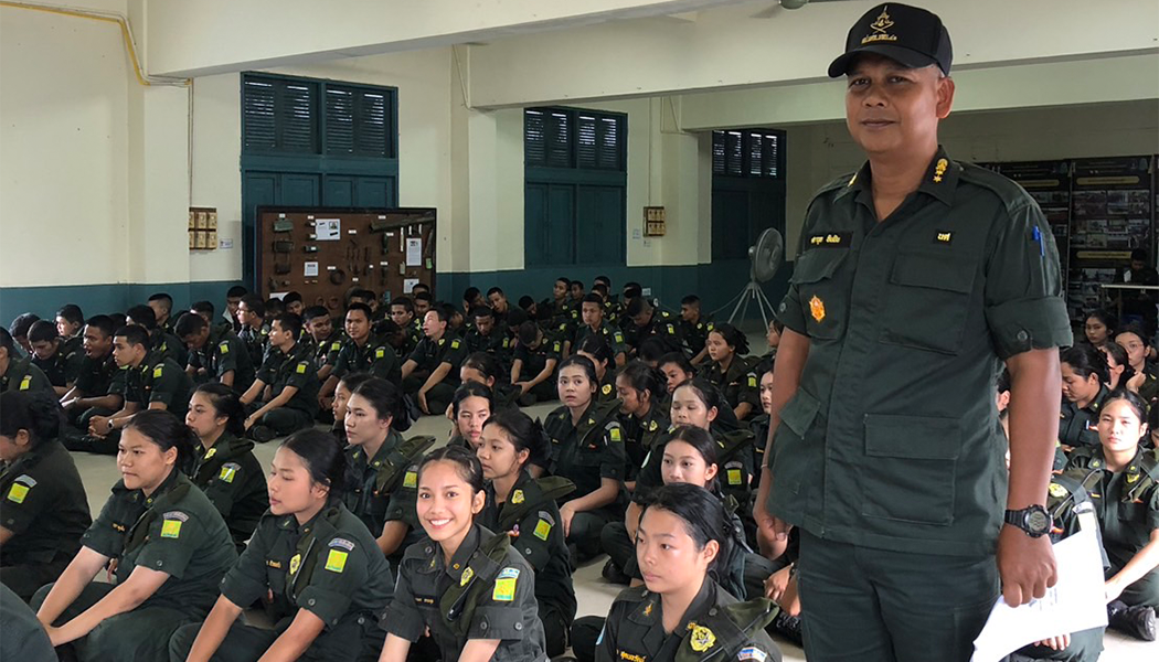 ตรวจเยี่ยมและกำกับดูแลการฝึกนักศึกษาวิชาทหาร ชั้นปีที่ 1 และ 3